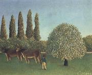 Henri Rousseau THe Pasture oil